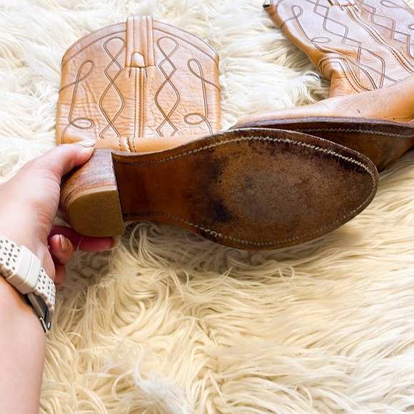 Vintage Frye Western Boots 7 - Picture 3 of 5